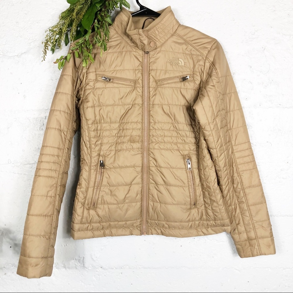 The North Face Women's Tan Quilted Puffer Jacket